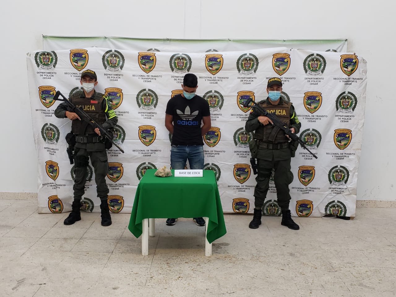 Capturado en Aguachica con mil dosis de base de coca