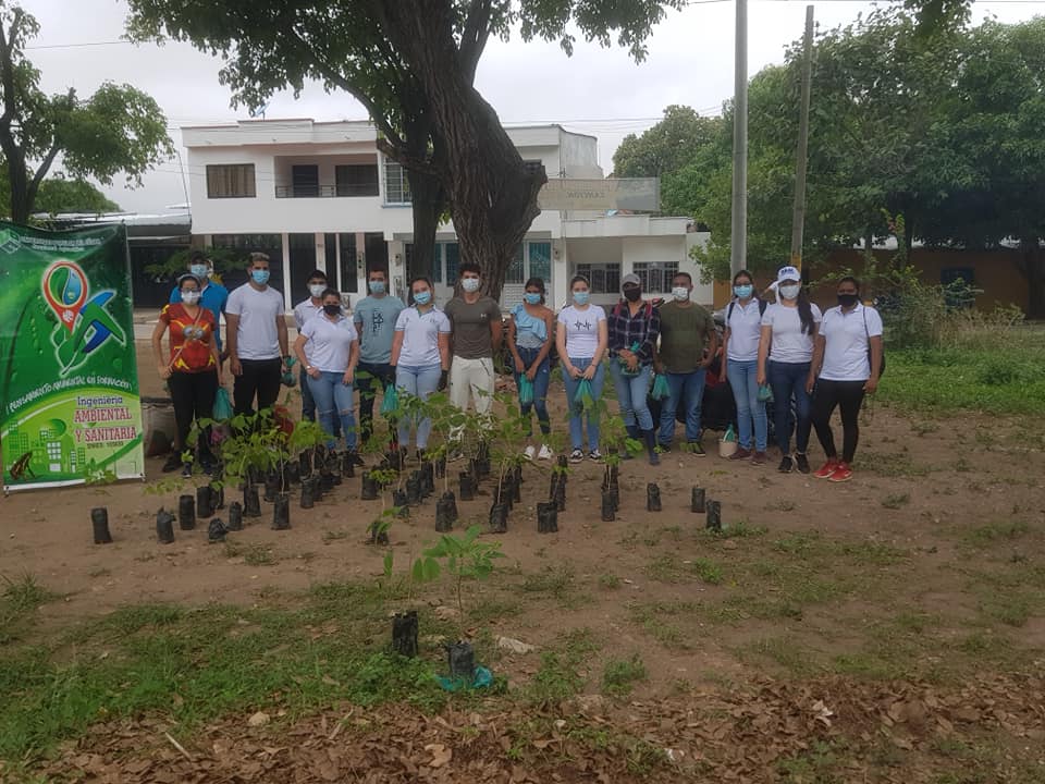 Con siembra de cien áboles se inició el «parque del cañaguate» en Aguachica