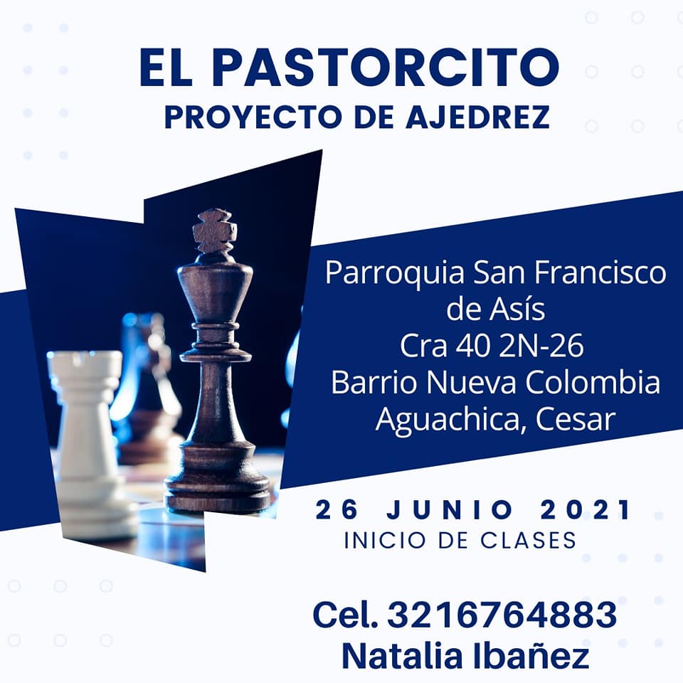 Este sábado 26 de junio inician clases de ajedrez para adultos en la parroquia San Francisco de Asís