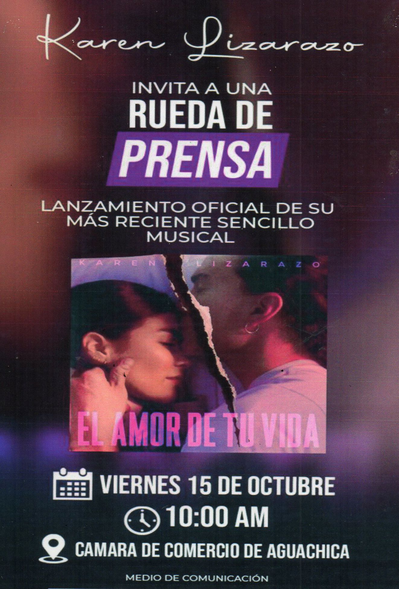En rueda de prensa Karen Lizarazo ofrecerá detalles de su nuevo sencillo musical