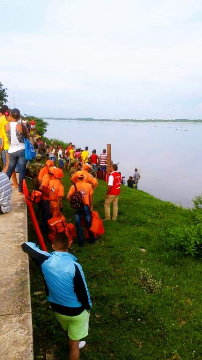 Seis personas desaparecidas al colisionar dos embarcación en el río Magdalena en Magangué Bolívar
