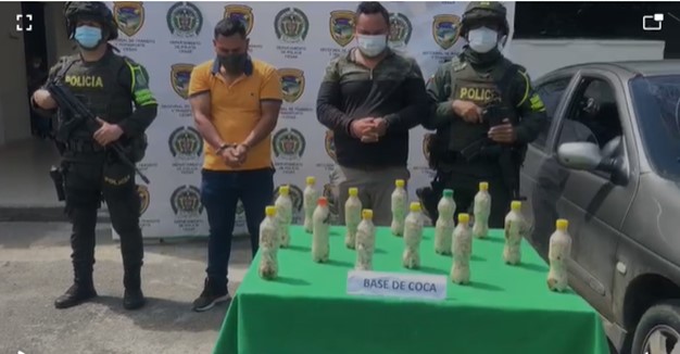 Tres hombres capturados en el sur del Cesar por tráfico o porte de estupefacientes