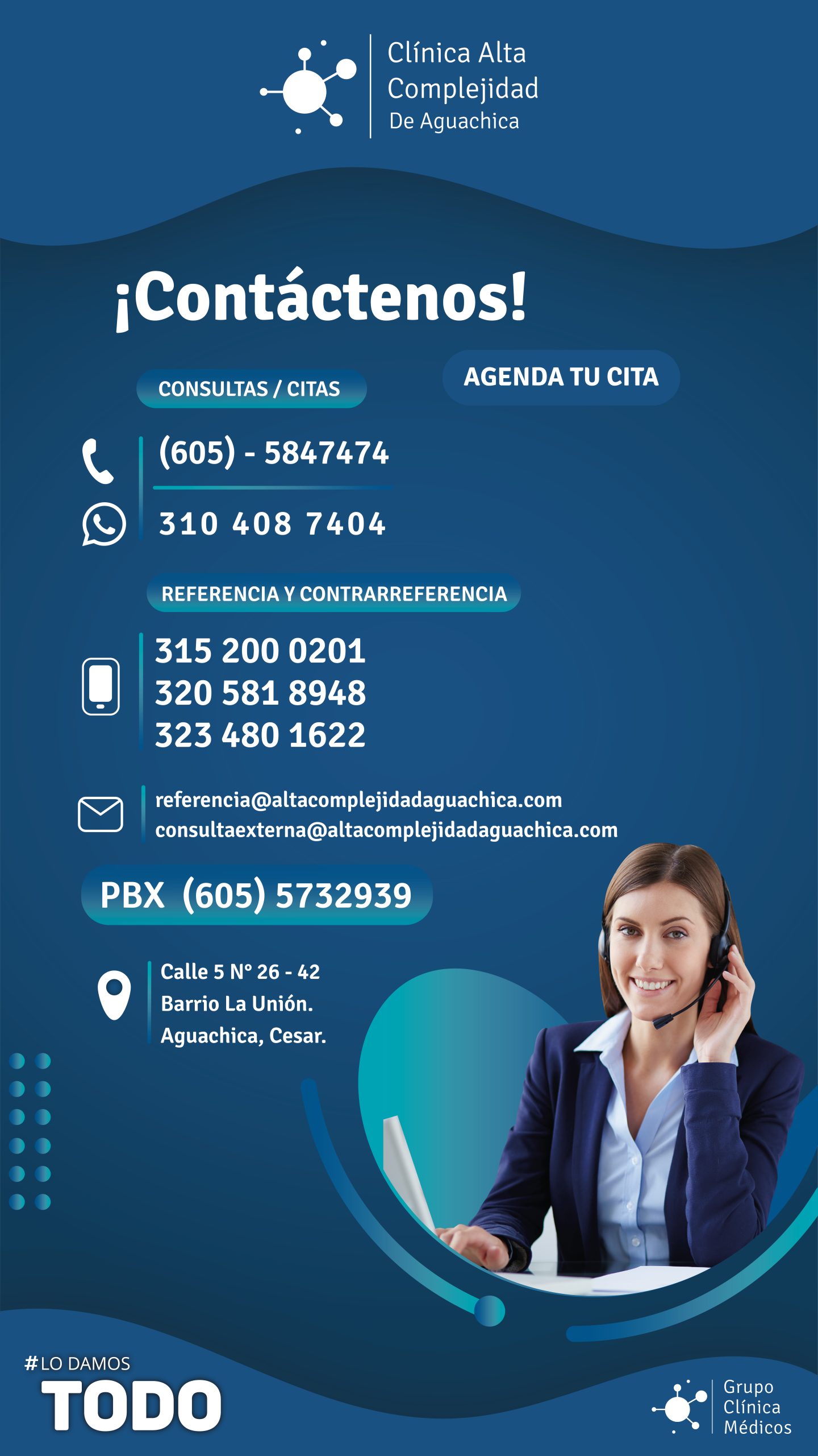 Agende su cita en la Clínica de Alta Complejidad de Aguachica