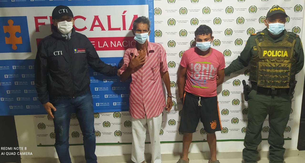 Dos personas capturadas en Pelaya por acto sexual con menor de 14 años