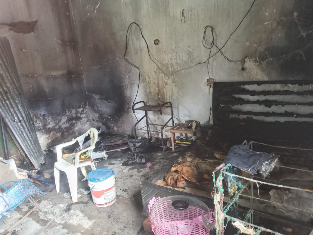 Vivienda del barrio Palmira fue consumida por un incendio