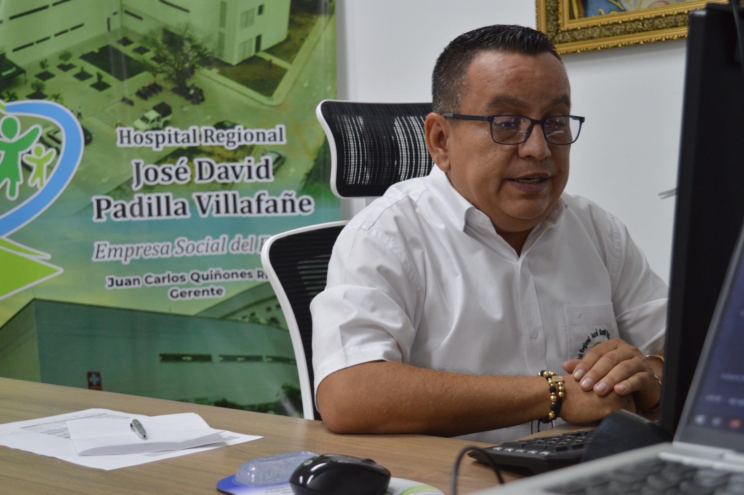 Gerente del Hospital Regional José David Padilla Villafañe rindió cuentas de su gestión