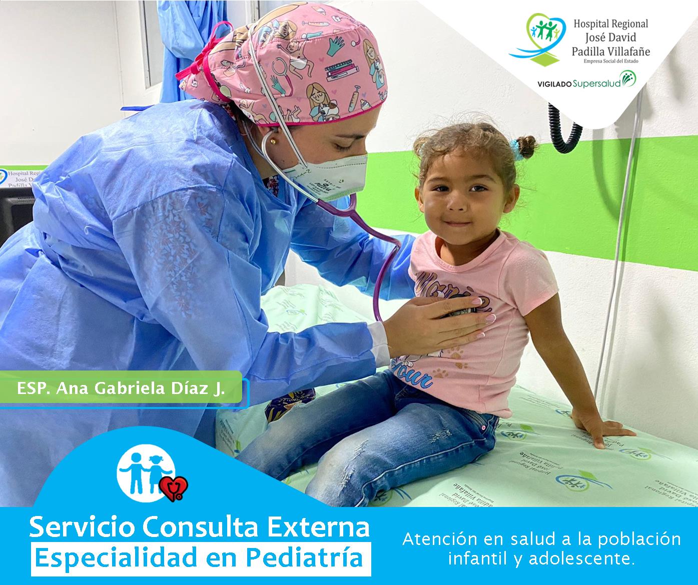 Cuatro profesionales en el área de Pediatría prestan sus servicios especializados en el Hospital Regional de Aguachica
