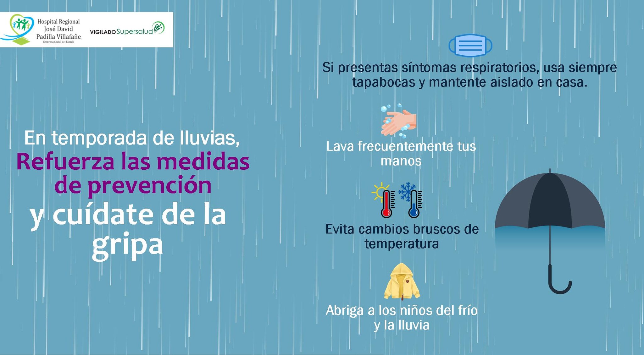 Recomendaciones para evitar riesgos respiratorios: Hospital Regional