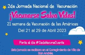 Hospital Local invita a la Segunda Jornada Nacional de Vacunación y 21º Semana de Vacunación de las Américas