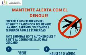 Hospital Local invita a tomar medidas para evitar la transmisión del dengue