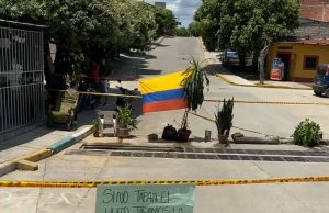 Habitantes del Barrio Cañaveral Protestaron robo de rejillas de colectores de aguas lluvias en su sector