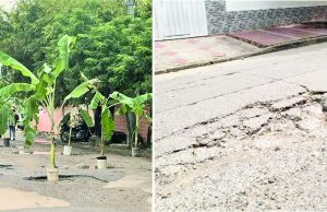 El deterioro de la malla vial en Aguachica, cada día es más evidente