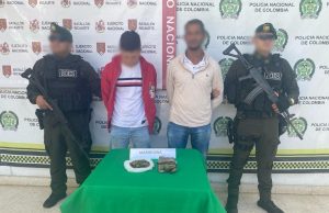 Capturan en Aguachica a dos hombres por el delito de tráfico, fabricación o porte de estupefacientes