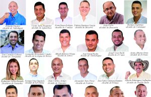 Alcaldes electos de los 25 municipios del departamento del Cesar periodo 2024-2027