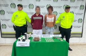 Dos personas capturadas por tráfico de estupefacientes en Aguachica