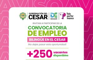 Gobernación del Cesar a través de Idecesar oferta más de 250 vacantes bilingües en el departamento