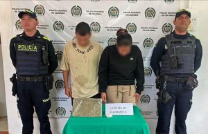 Capturan a dos personas en San Alberto por Porte y Tráfico de Estupefacientes