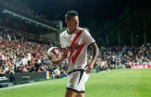Así fue el debut de James Rodríguez en LaLiga española con el Rayo Vallecano