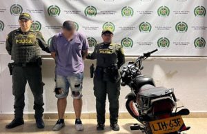 Por hurto de motocicleta capturan a un hombre en Aguachica Cesar