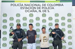 Capturan en Ocaña a dos extorsionistas, Uno de Ellos Extranjero, Exigían $20 Millones a Comerciantes