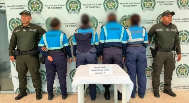 Capturados falsos agentes de tránsito en San Martin Cesar